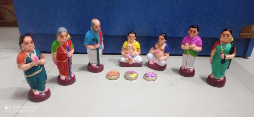 Kadhu Kuthal Ear Piercing- Small 10 Navaratri Golu/Kolu Doll Set
