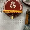 Wood rangoli design stand round Assorted