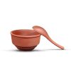 Handmade Earthen Terracotta Clay Soup bowl and spoon - 300mL No.45 Handmade Earthen Terracotta Clay Soup bowl and spoon - 300mL No.45