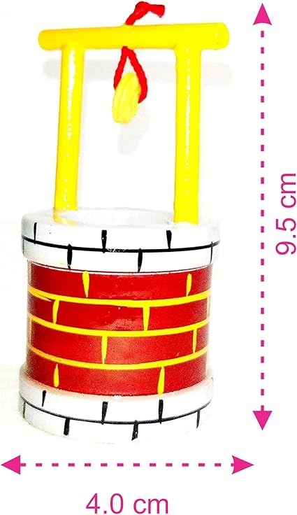 Well for showpiece/ Wooden doll Handcrafted colour may vary