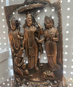 Ram darbar Metal Wall hanging Decorative Showpiece - 35 cm  (Metal, copper)
