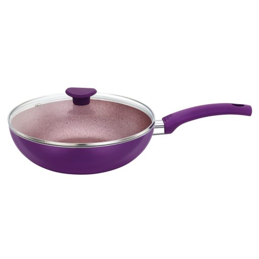 Premier Granite Non-Stick Kadai with Glass Lid Premier Granite Non-Stick Kadai with Glass Lid