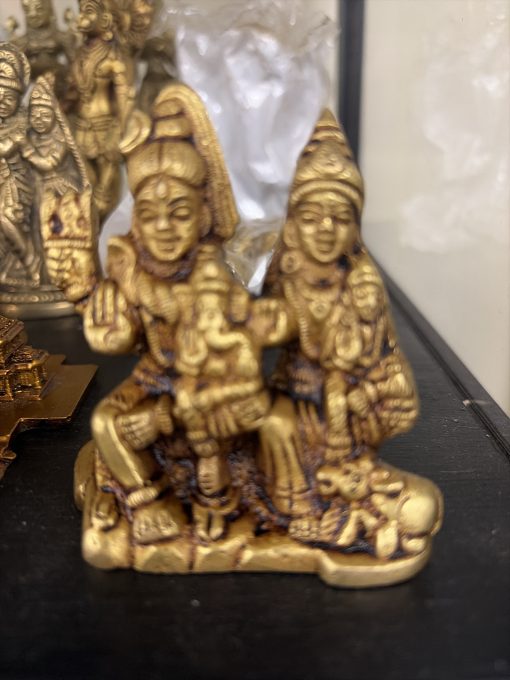 Brass Lord Shiva Family Statue 7 cm Brass Lord Shiva family statue 7 cm