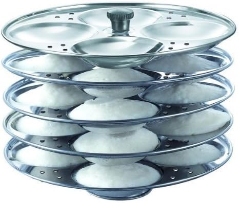 Diamond Stainless Steel 5 Idly plates 20 Pits