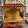 Yellow wooden Pooja mandir / wooden temple (55x38x20cm) Yellow wooden Pooja mandir / wooden temple (55x38x20cm)