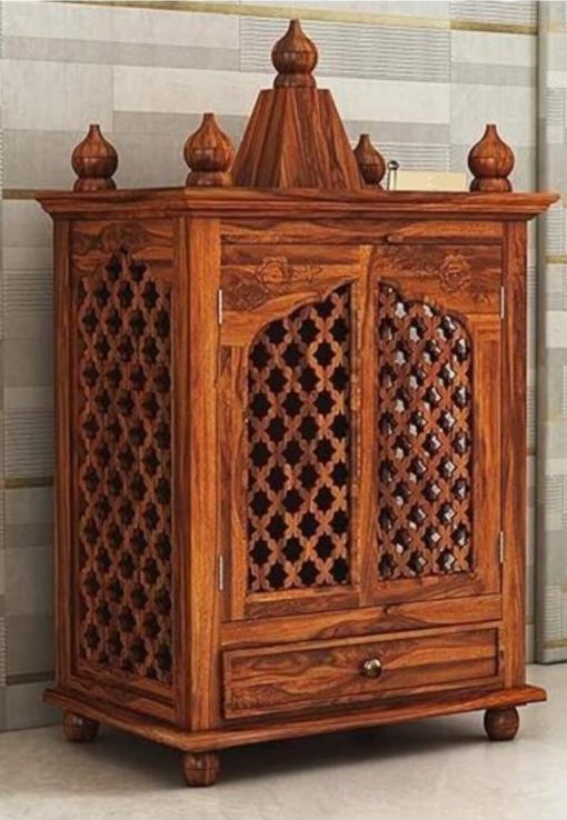 Sheesham wood Pooja mandir / wooden temple (106x60x40cm) Sheesham wood Pooja mandir / wooden temple (106x60x40cm)