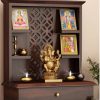 Sheesham wood Pooja mandir / wooden temple (66x56x27cm) Sheesham wood Pooja mandir / wooden temple (106x60x40cm)