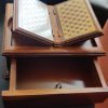 wooden Pooja book stand White wooden Pooja mandir / wooden temple (55x38x20cm)