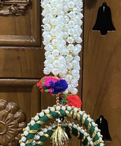Handicrafts white jasmine mogra decor hanging Pair - 2 piece