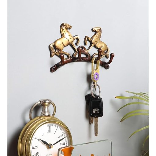 Door Knocker Elephant Brass Lord Ganesha Head 6.1 Inch Big Door Knockers - Heavy Duty, Solid, Animal Antique Look - Unique Gift Ideas - Outdoor & Indoor Elephant Home Decor