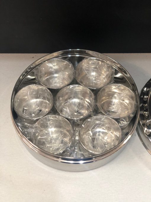 Stainless Steel Masala Dabba | Spice Container Box | Masala Dani for Kitchen Needs