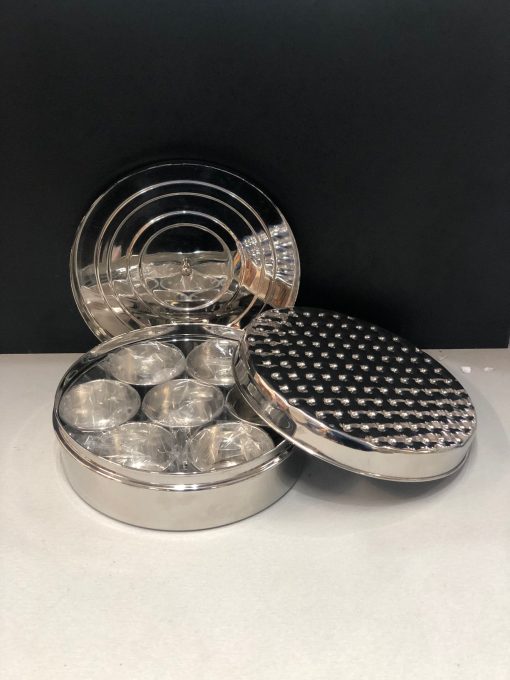 Stainless Steel Masala Dabba | Spice Container Box | Masala Dani for Kitchen Needs