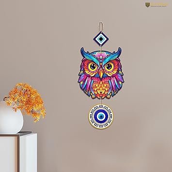 Designer Wooden Wall Hanging For Home Decor | Decoration For Living Room | Modern Artworks Wall Decor Items | Peace Charm Wall Accents | Door Entrance Decorative Hangings