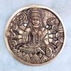 ashtlaxmi Set of Eight Piece Hand Made Version Weight 350 grm Each Pure Brass Antique Wall Hanging Ashtalakshmi Engraved Wall Plates Set | Brass Door Wall Arts for Home Decoration | Decorative Items Pooja Living Room Office Decor | Aesthetic Room Decor | Decorative Items for Pooja Room Door 4X4