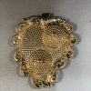 Leaf Shape Gold colour Fiber Plastic Kum Kum tray / Return Gifts Leaf Shape Gold colour Fiber Plastic Kum Kum tray / Return Gifts