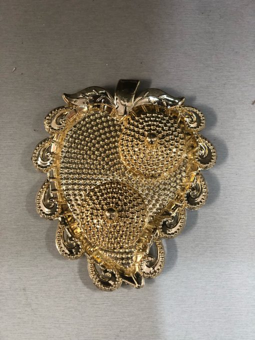 Leaf Shape Gold colour Fiber Plastic Kum Kum tray / Return Gifts