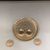 Gold colour design Fiber Plastic Kum Kum tray / Return Gifts