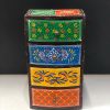 Hand Painted 4 - Storage Box for storing small Item's - Dry Fruit Storage - Small First Storage Box - drawer assorted colour Hand Painted 4 - Storage Box for storing small Item's - Dry Fruit Storage - Small First Storage Box - drawer assorted colour