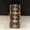 Wood rangoli design small Golu Padi - Brown step Pack of One
