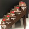 Wood rangoli design 7 steps foldable Golu Padi stand - Brown Wood rangoli design 5 dteps foldable Golu Padi stand - Brown