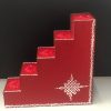 Wood rangoli design small Golu Padi 5 Steps - Red step Pack of One