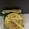 Brass multi purpose bowl with potli bag / Return Gifts Meenakari Fiber Plastic Rectangle Shaped Kumkum And Haldi Holder