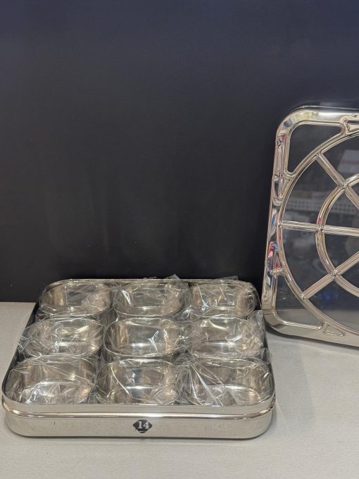 Diamond SS Kitchen Queen Masala Dabba Xl Square / 9 Cups
