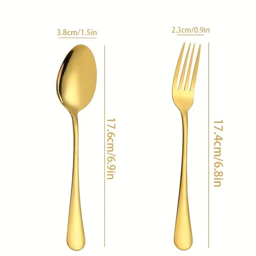 Brass Cutlery Set of 12