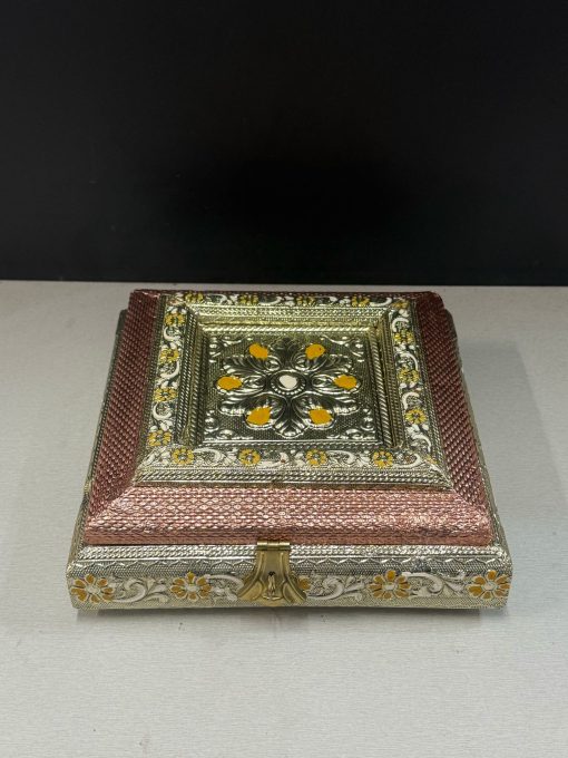 German Oxidised square Jewellery box/ Gift Box / Dry Fruit Box