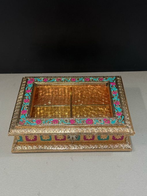 German Oxidised Transparent Jewellery box/ Gift Box / Dry Fruit Box German Oxidised Transparent Jewellery box/ Gift Box / Dry Fruit Box