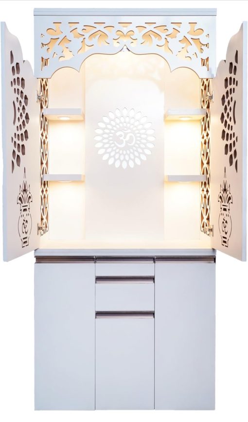3x6ft Willow Wood Modular Temple 3X7 Ft with Led Lights I Temple for Home I Pooja Temple I Corian Design 3x6ft Willow Wood Modular Temple 3X7 Ft with Led Lights I Temple for Home I Pooja Temple I Corian Design