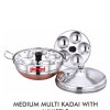 Diamond Stainless Steel Medium Multi Kadai with Whistle Diamond Stainless Steel Medium Multi Kadai with Whistle