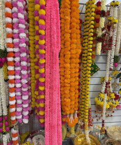 Artificial pink full length Flowers Garland - Pack of 1 - 2m long