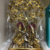 Brass coated Kalpavriksha Tree | Karpaga Viruksham for Home Decor | Kalpavriksha Brass Tree with Lakshmi and Ganesha (9 inchs Height) Brass-coated Kalpavriksha tree with Lakshmi and Ganesha 9 inches