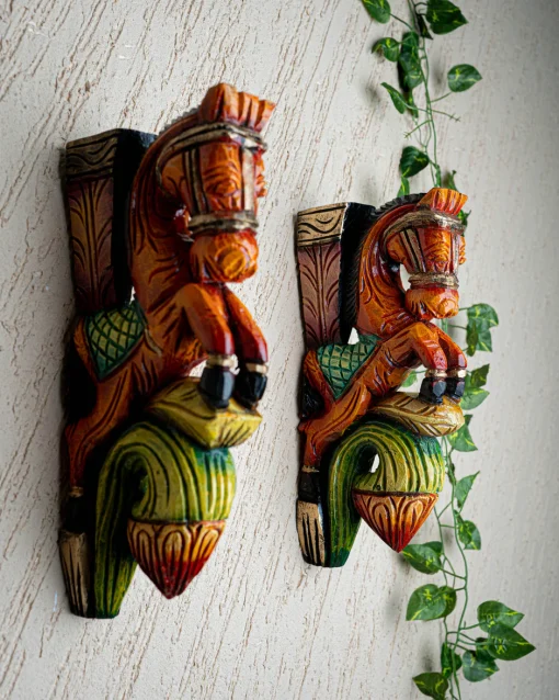 Wooden Carved Horse Bracket - 12 Inch - Pack of 1