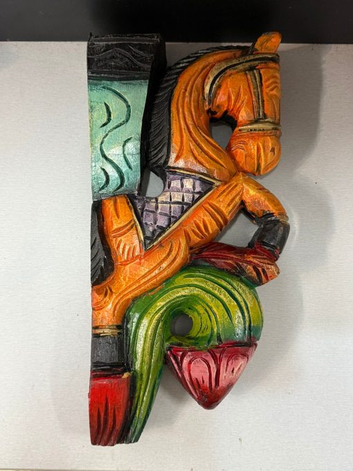 Wooden Carved Horse Bracket - 12 Inch - Pack of 1