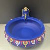 Gold Clay Teracotta Carved Uruli Diwali Decor Showpiece Gift 32 CM