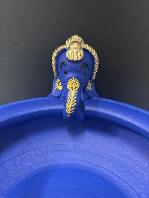 Gold Clay Teracotta Carved Uruli Diwali Decor Showpiece Gift 32 CM