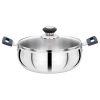 Premier Elute 3-Ply Kadai/ Stainless steel Curry Pot with Glass Lid (22 Cm) Premier Elute 3-Ply Kadai/ Stainless steel Curry Pot with Glass Lid (22 Cm)