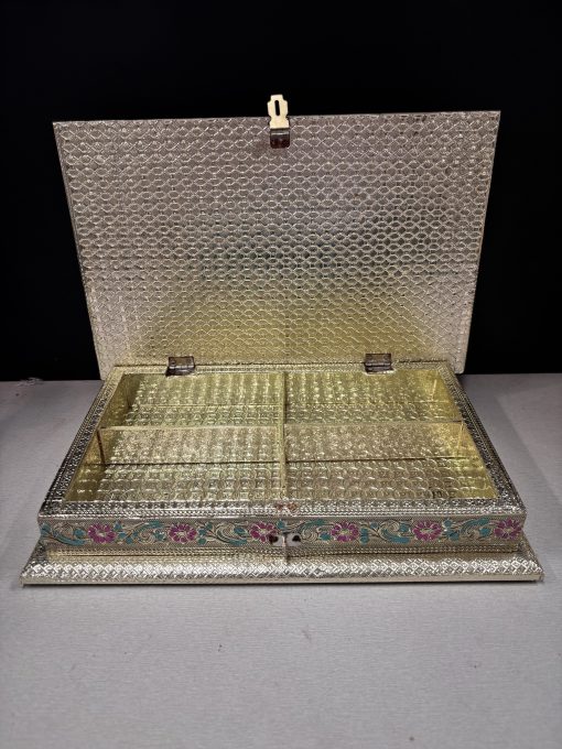 Rectangle Multicolour German Oxidised Jewellery box/ Gift Box / Dry Fruit Box 12x8 inches