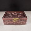 Small Gold German Oxidised Jewellery box/ Gift Box / Dry Fruit Box 6x4 inches