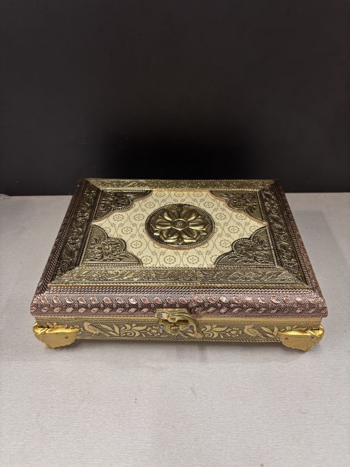 Rectangle German Oxidised Jewellery box/ Gift Box / Dry Fruit Box 9x7 inches