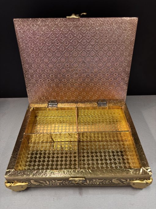 Rectangle German Oxidised Jewellery box/ Gift Box / Dry Fruit Box 9x7 inches