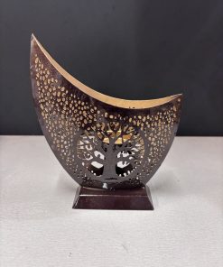 Metal Tree Shadow Candle Holder Showpiece Gift Item