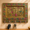 Radha Krishna Gold Key Holder Gift Home Decor Radha Krishna gold key holder home decor