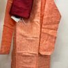 Boys Festive Sherwani/Kurta And Pyjama Set Orange and Maroon Boys Festive Sherwani/Kurta And Pyjama Set Orange and Maroon