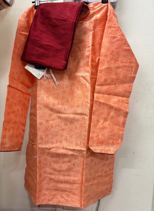 Boys Festive Sherwani/Kurta And Pyjama Set Orange and Maroon Boys Festive Sherwani/Kurta And Pyjama Set Orange and Maroon