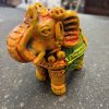 Clay terracotta elephant show piece - 4 inch Clay terracotta elephant show piece – 4 inch