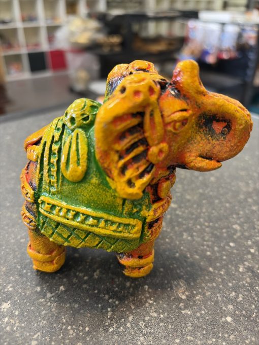 Clay terracotta elephant show piece - 4 inch Clay terracotta elephant show piece – 4 inch