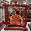 Wooden Krishna Jhula, Laddu Gopal zula, For Janmashtami , Red Color Wooden Krishna Jhula, Laddu Gopal zula, For Janmashtami , Red Color